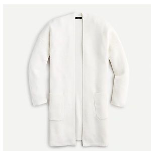 J.Crew Ivory heavy knit open cardigan